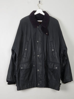 Men's Vintage Lined Wax Jacket Navy XL - The Harlequin