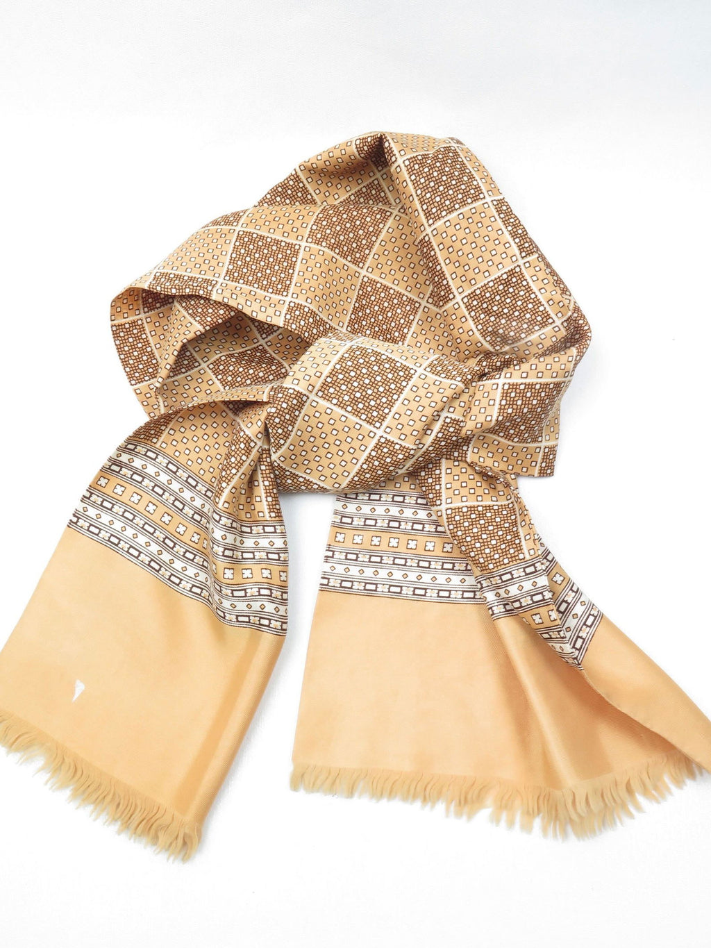 Men's Vintage Monogram Cravats Scarf - The Harlequin