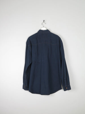 Men's Vintage Navy/Black Levis Denim Shirt XL - The Harlequin