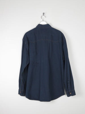 Men's Vintage Navy/Black Levis Denim Shirt XL - The Harlequin