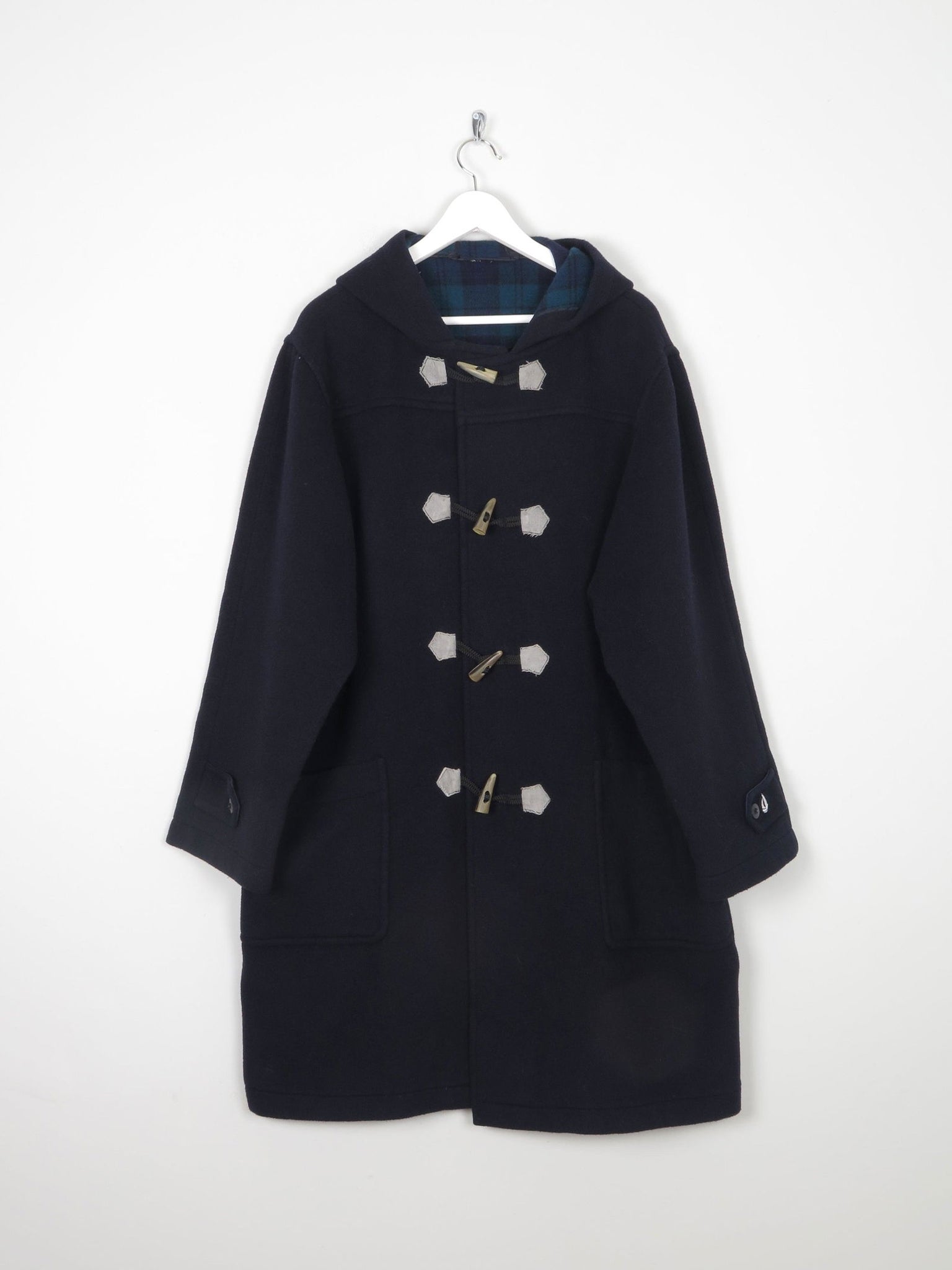 Men's Vintage Navy Duffle Coat L/XL - The Harlequin