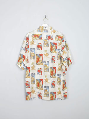 Men's Vintage Pierre Cardin Hawaiian Style Shirt XL - The Harlequin