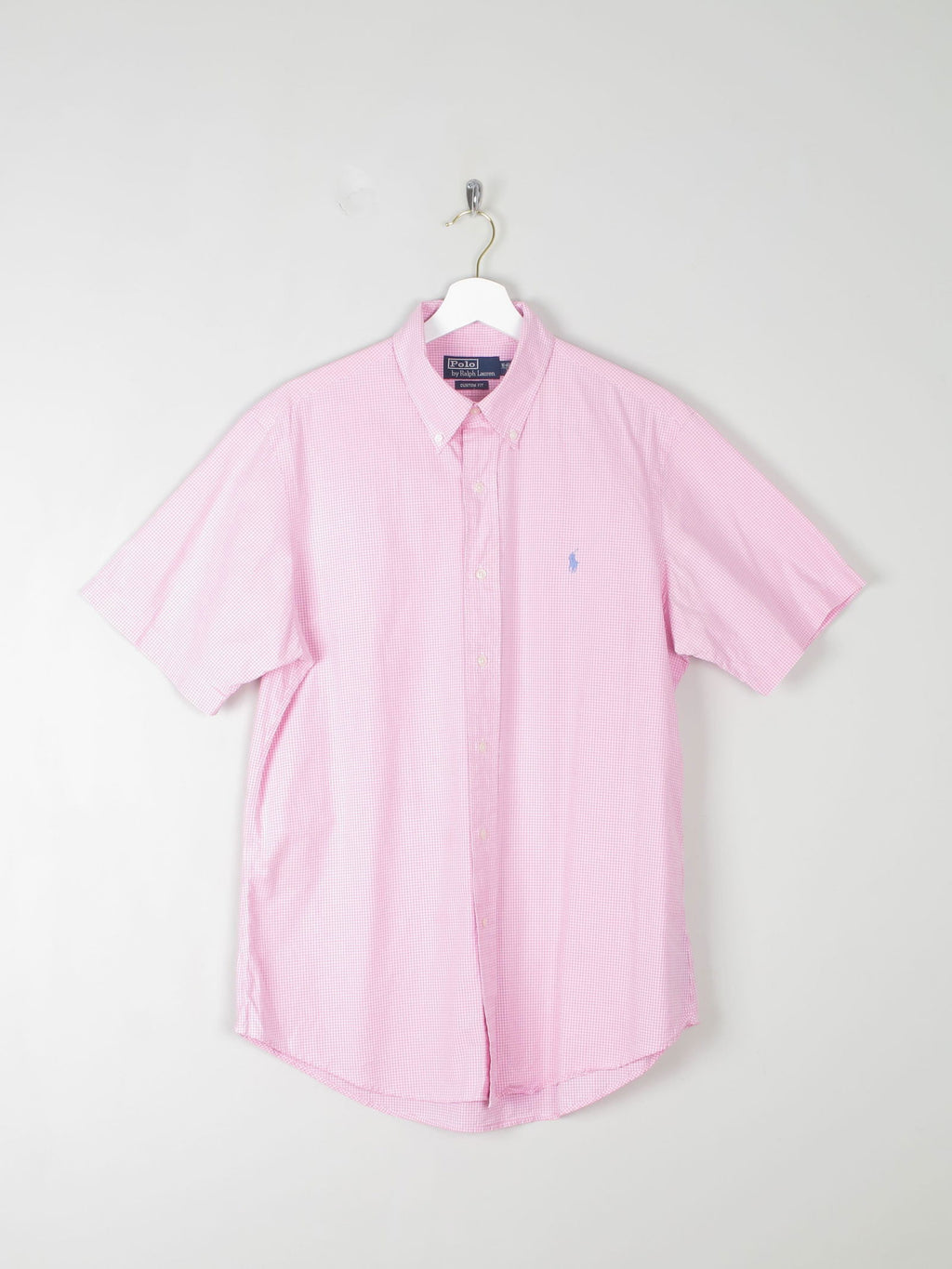 Men's Vintage Pink Check Ralph  Lauren Shirt L - The Harlequin