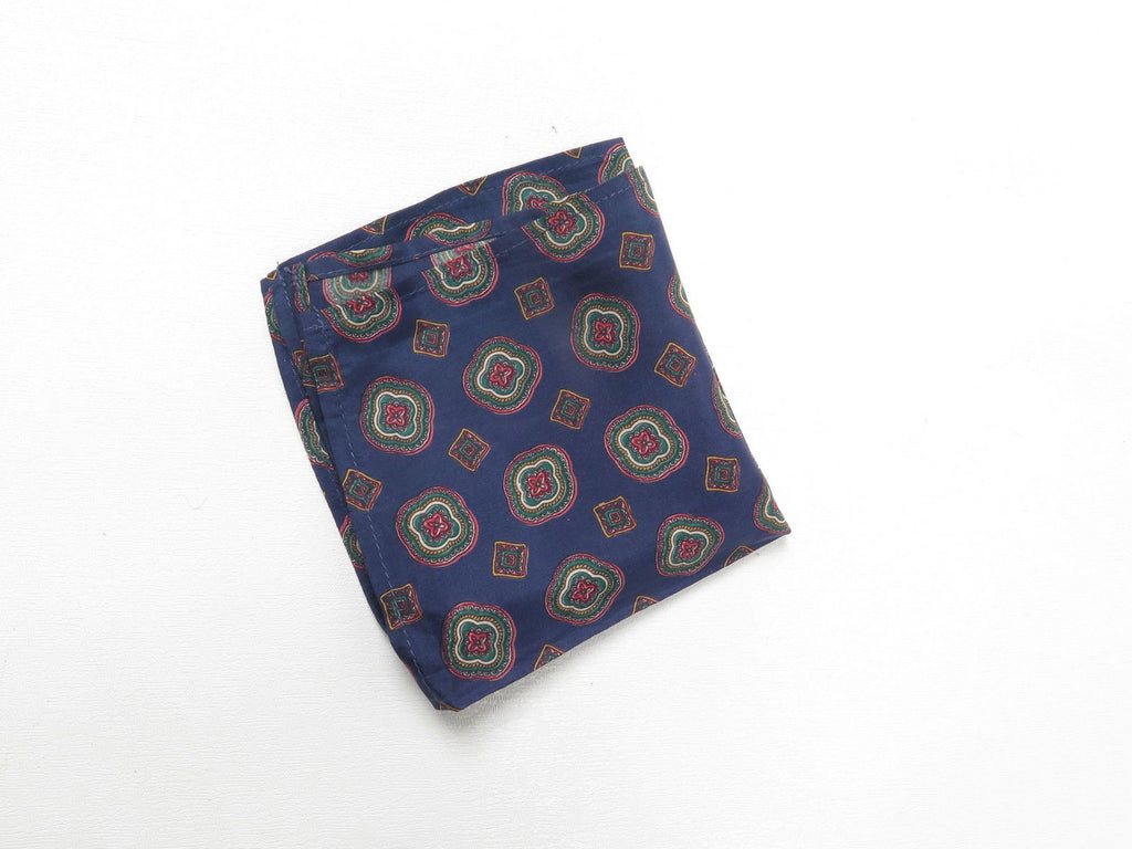 Men's Vintage Printed Pocket Square - The Harlequin