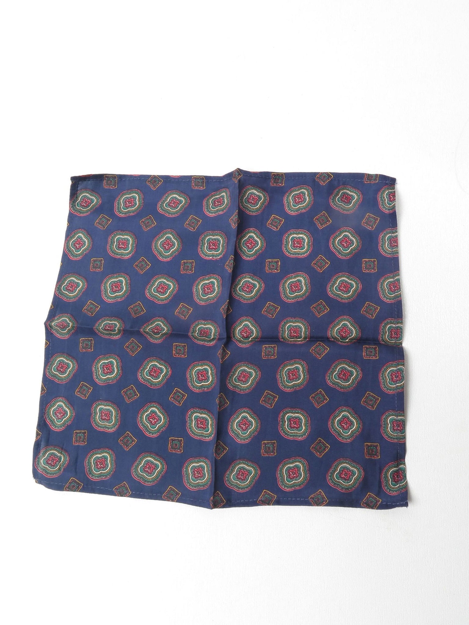 Men's Vintage Printed Pocket Square - The Harlequin