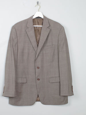 Men's Vintage Ralph Lauren Check Taupe Jacket L - The Harlequin