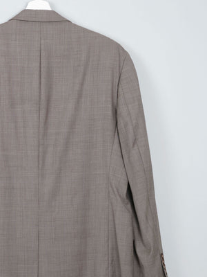 Men's Vintage Ralph Lauren Check Taupe Jacket L - The Harlequin