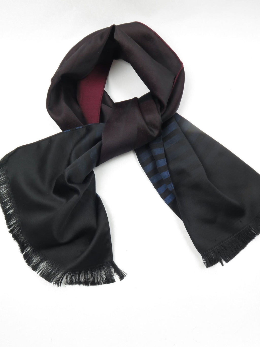 Men's Vintage Satin Printed Scarf - The Harlequin