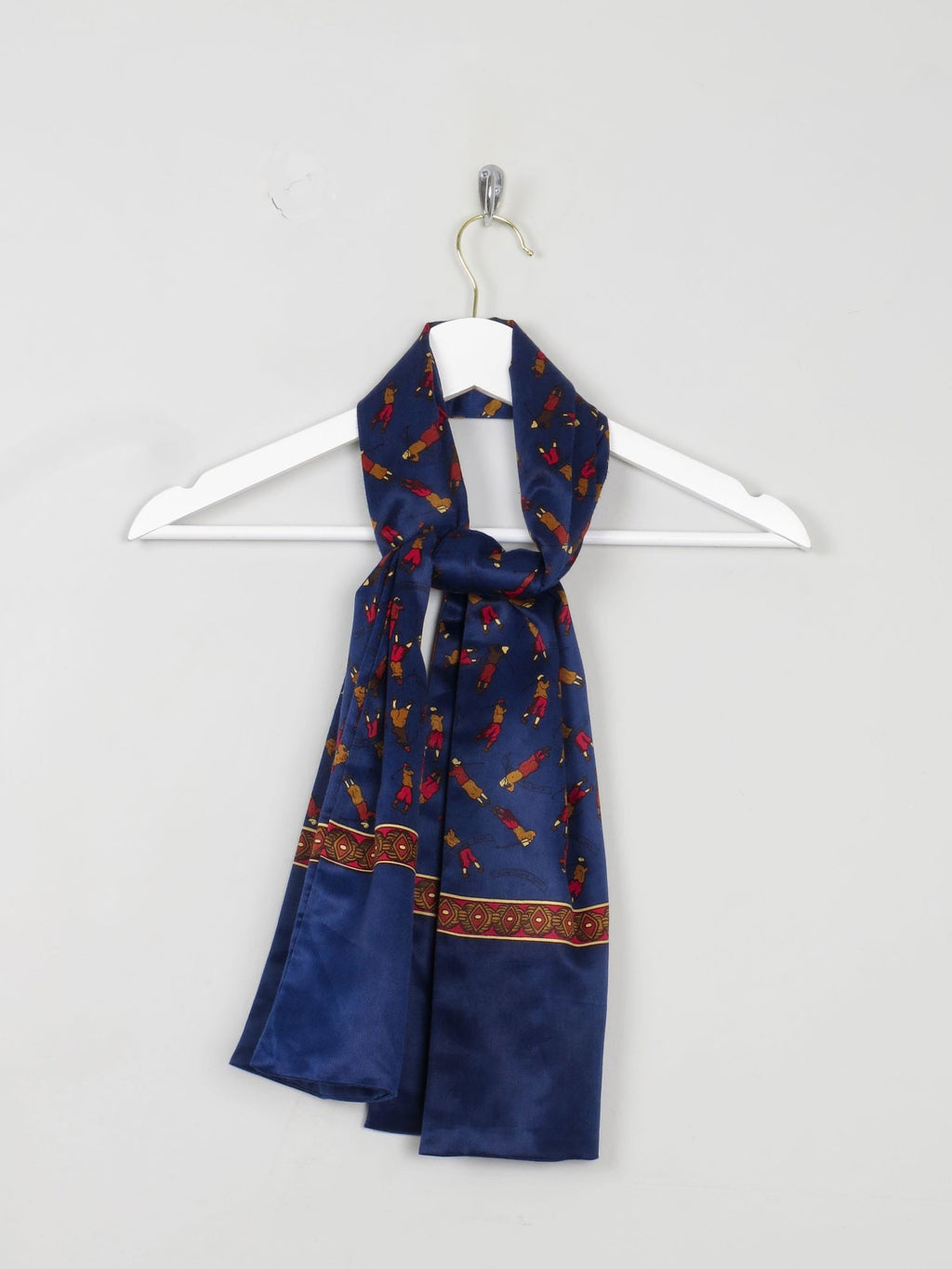 Men's Vintage Scarf With Golfer Pattern - The Harlequin