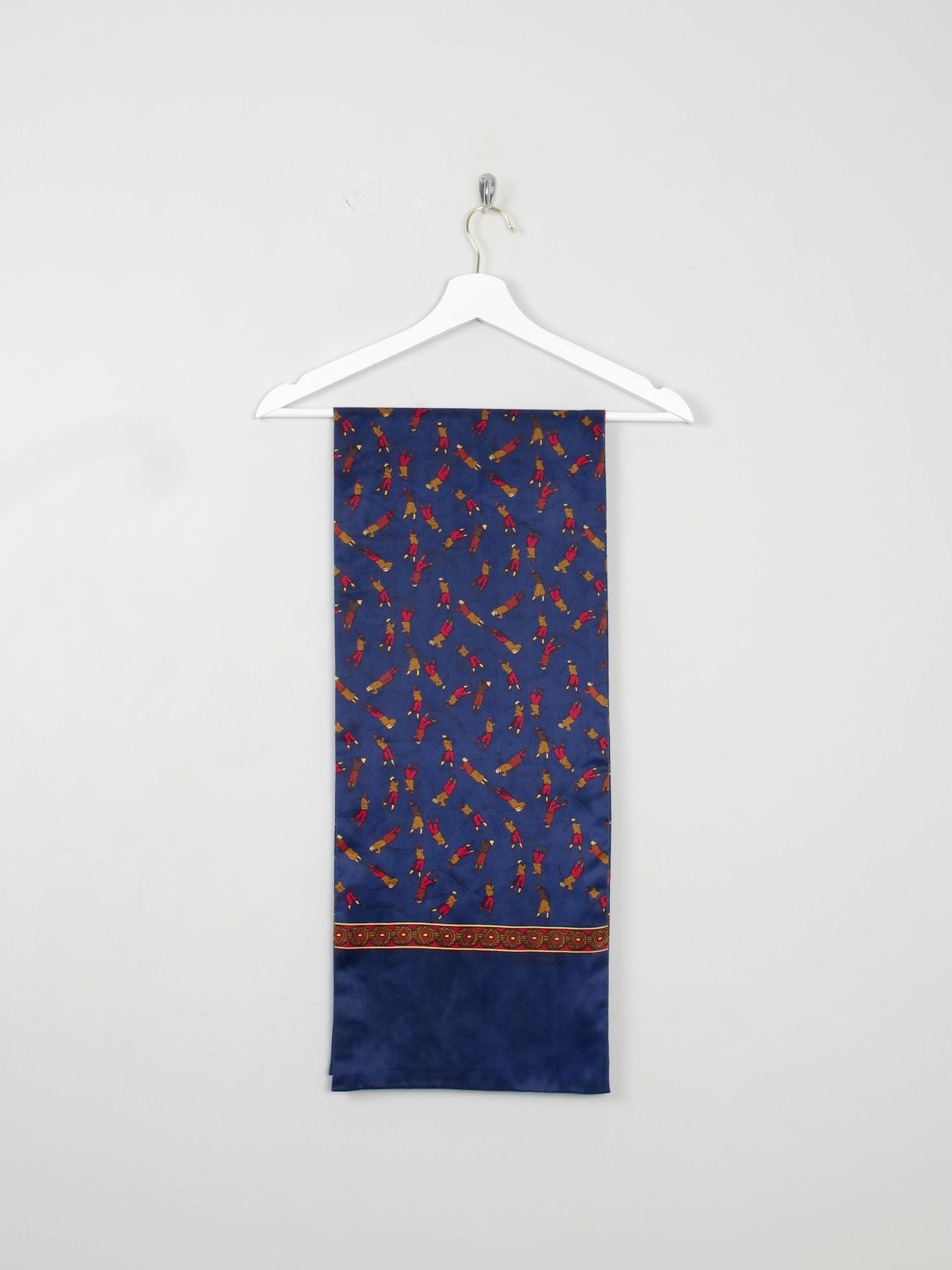Men's Vintage Scarf With Golfer Pattern - The Harlequin