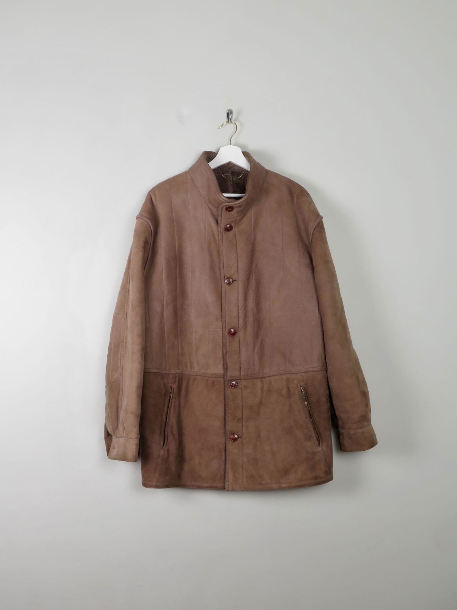 Men's Vintage Sheepskin Jacket L/XL - The Harlequin