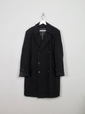 Men's Vintage Short Grey Wool Coat L - The Harlequin