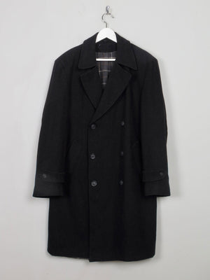 Men's Vintage Short Grey Wool Coat L - The Harlequin