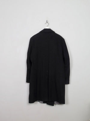 Men's Vintage Short Grey Wool Coat L - The Harlequin