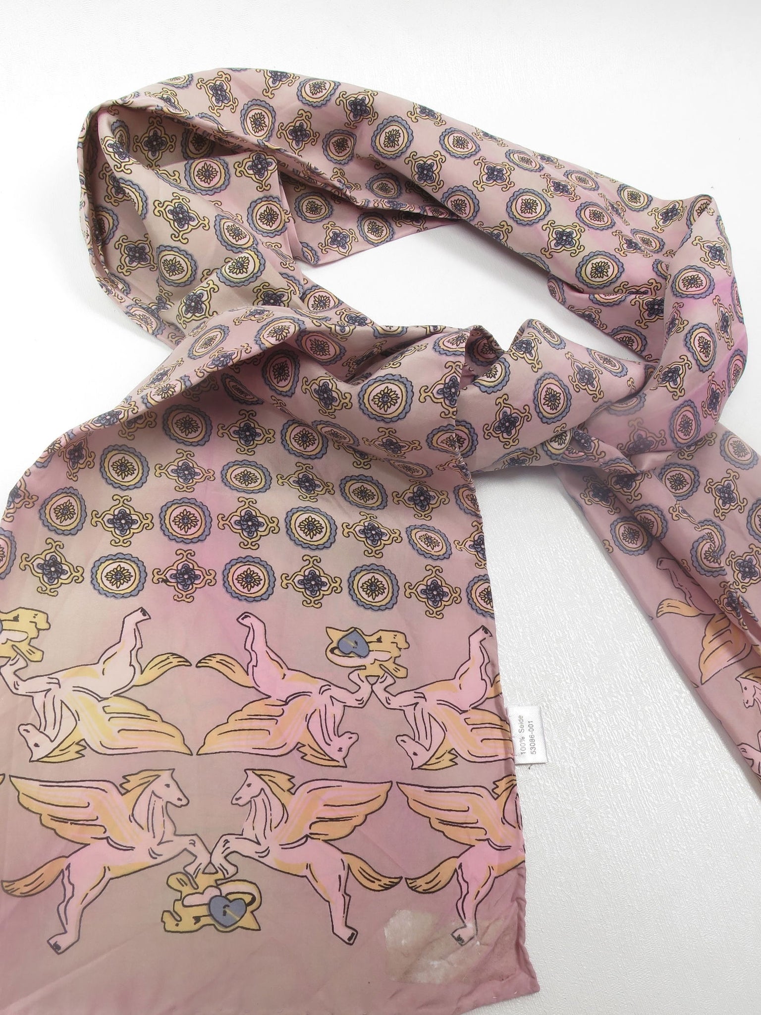 Men's Vintage Silk Scarf - The Harlequin