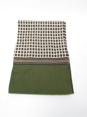 Men's Vintage Silk & Wool Scarf/ Cravat - The Harlequin