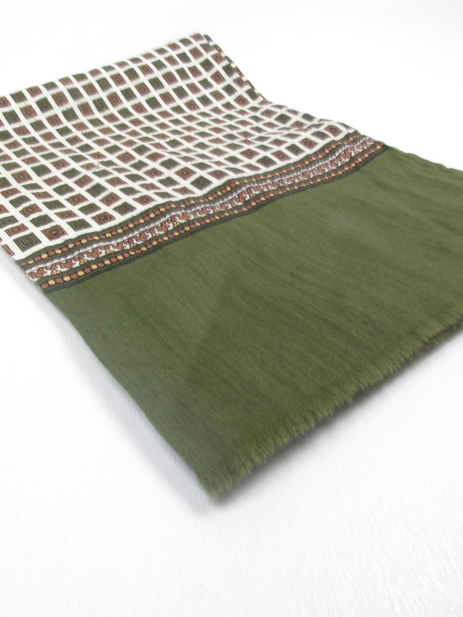 Men's Vintage Silk & Wool Scarf/ Cravat - The Harlequin