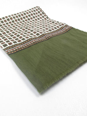 Men's Vintage Silk & Wool Scarf/ Cravat - The Harlequin