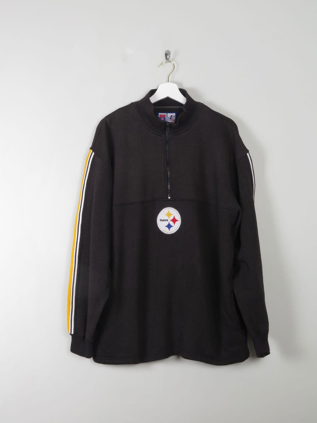 Men's Vintage Steelers Sweatshirt With Zip L - The Harlequin