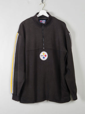 Men's Vintage Steelers Sweatshirt With Zip L - The Harlequin