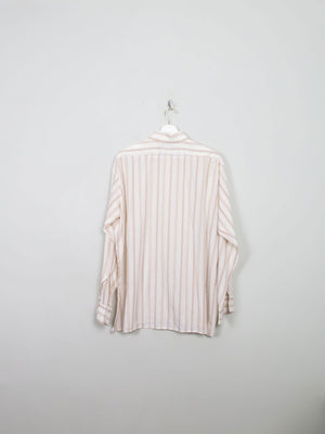 Men's Vintage Striped 1970s Shirt XL - The Harlequin