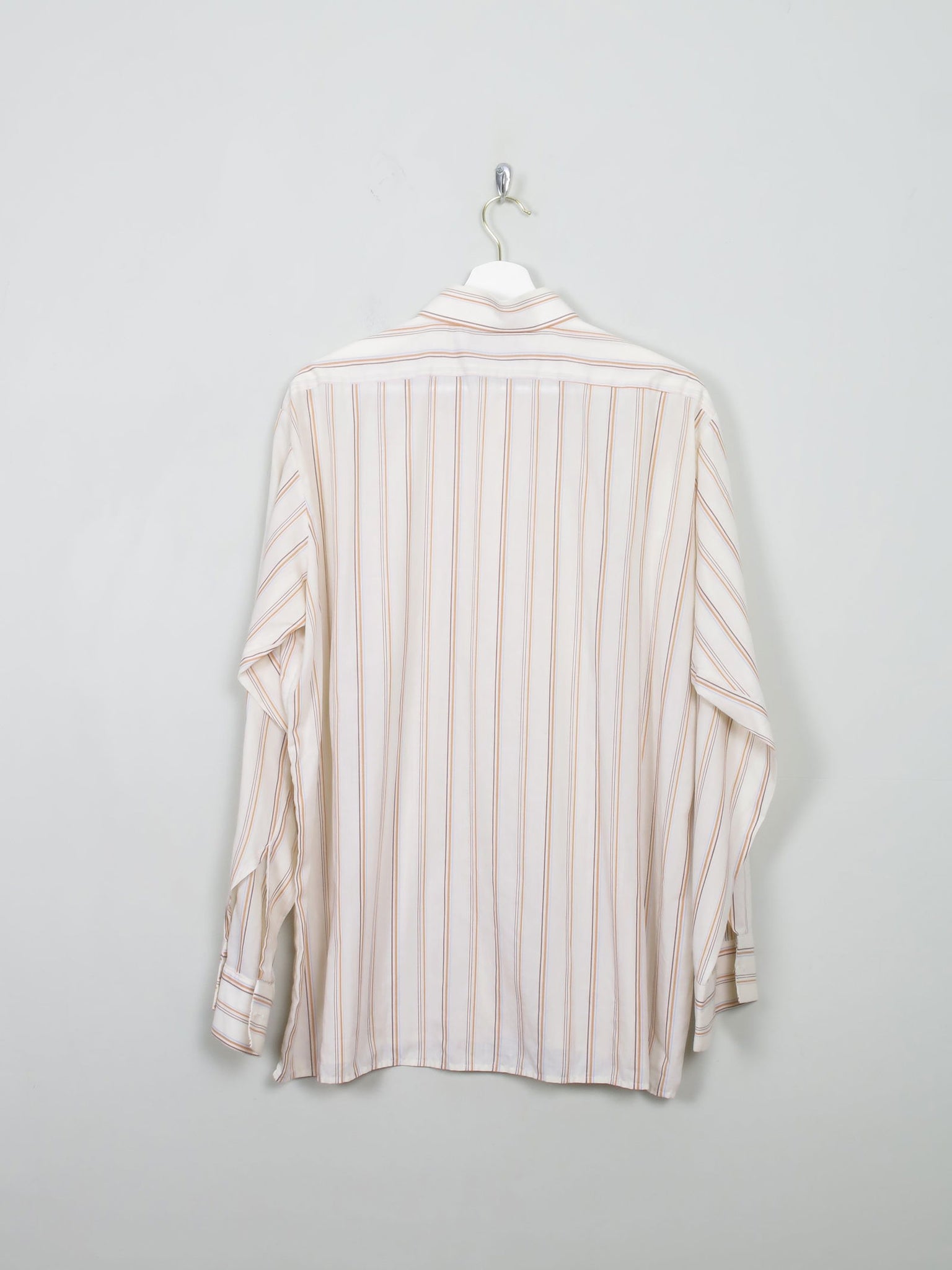 Men's Vintage Striped 1970s Shirt XL - The Harlequin