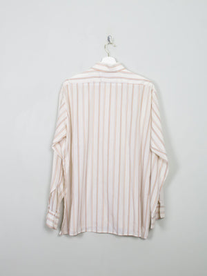 Men's Vintage Striped 1970s Shirt XL - The Harlequin