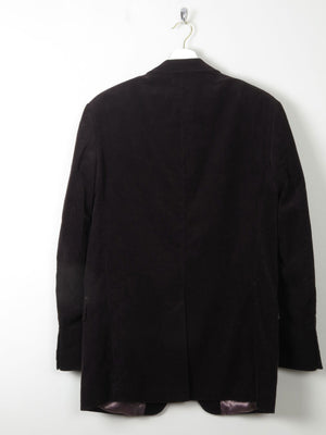 Men's Vintage Style Black Corduroy Jacket S - The Harlequin