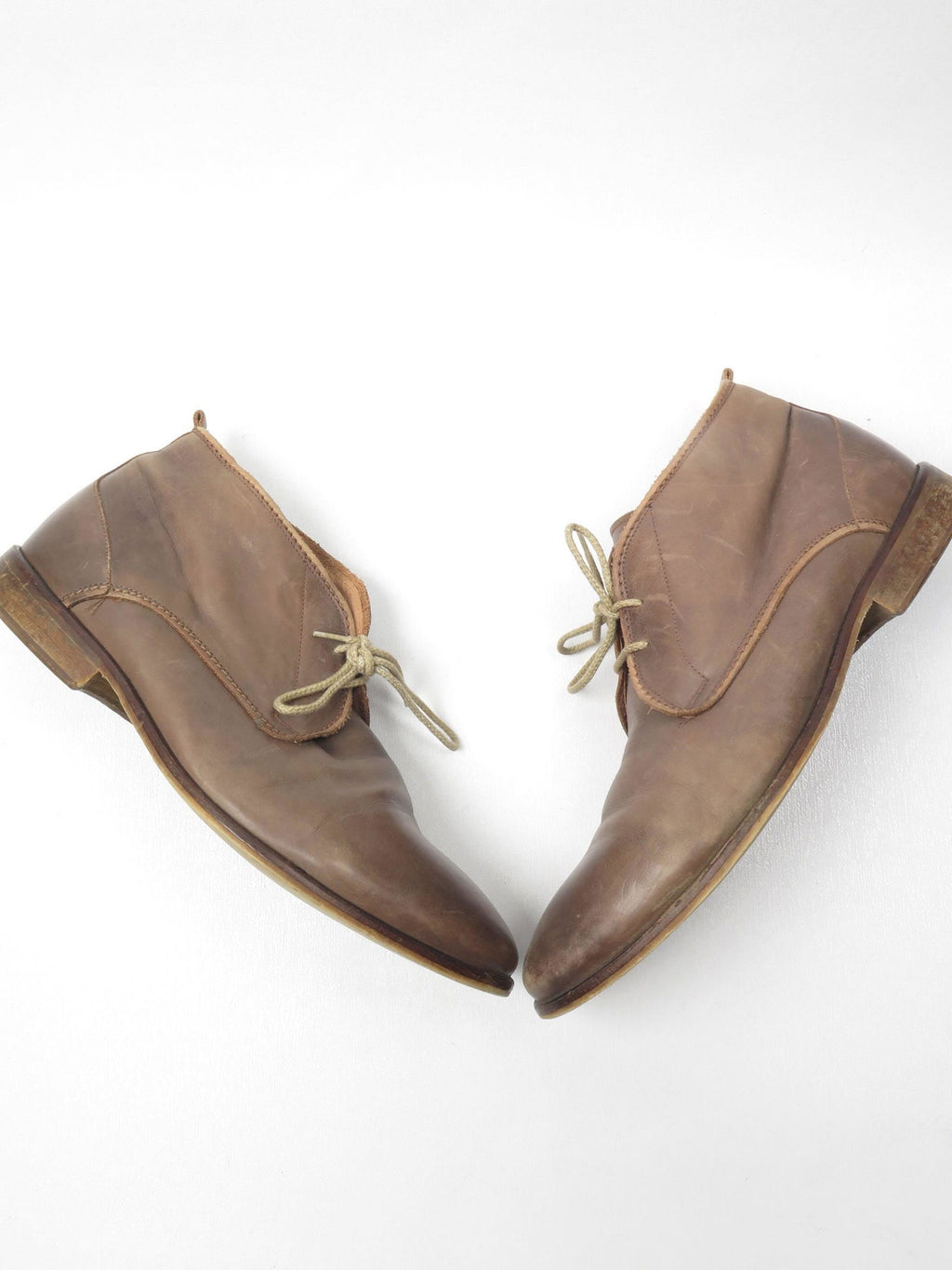 Men's Vintage Style Leather Paolo Sartori Boots /Shoes 44 - The Harlequin