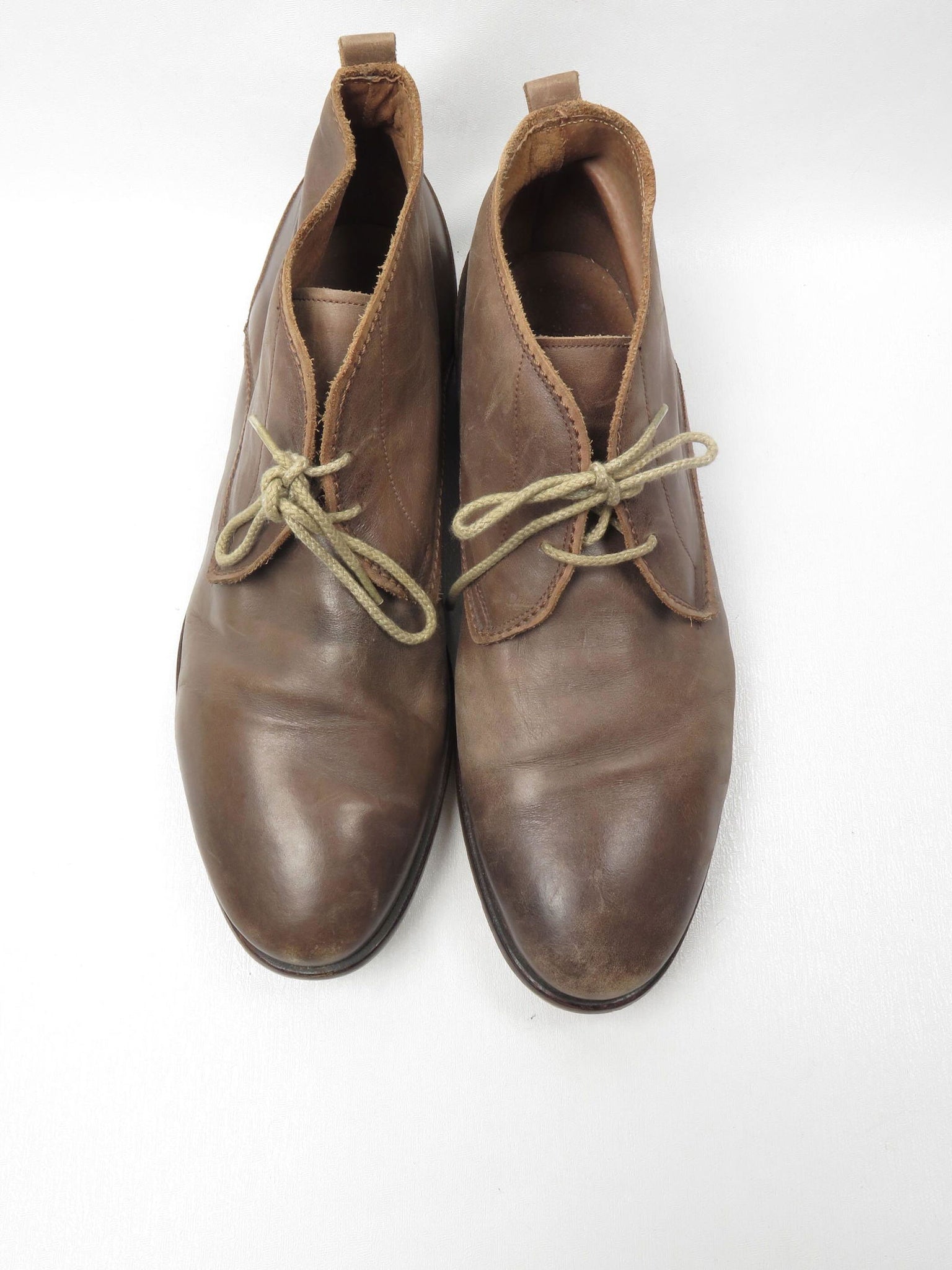 Men's Vintage Style Leather Paolo Sartori Boots /Shoes 44 - The Harlequin