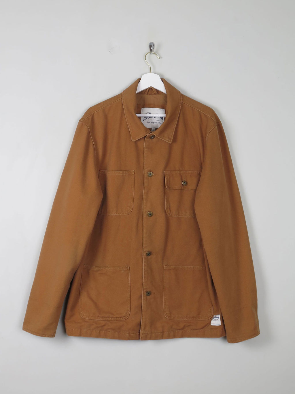 Men's Vintage Style The Stronghold Rust/Orange Chore Jacket L - The Harlequin