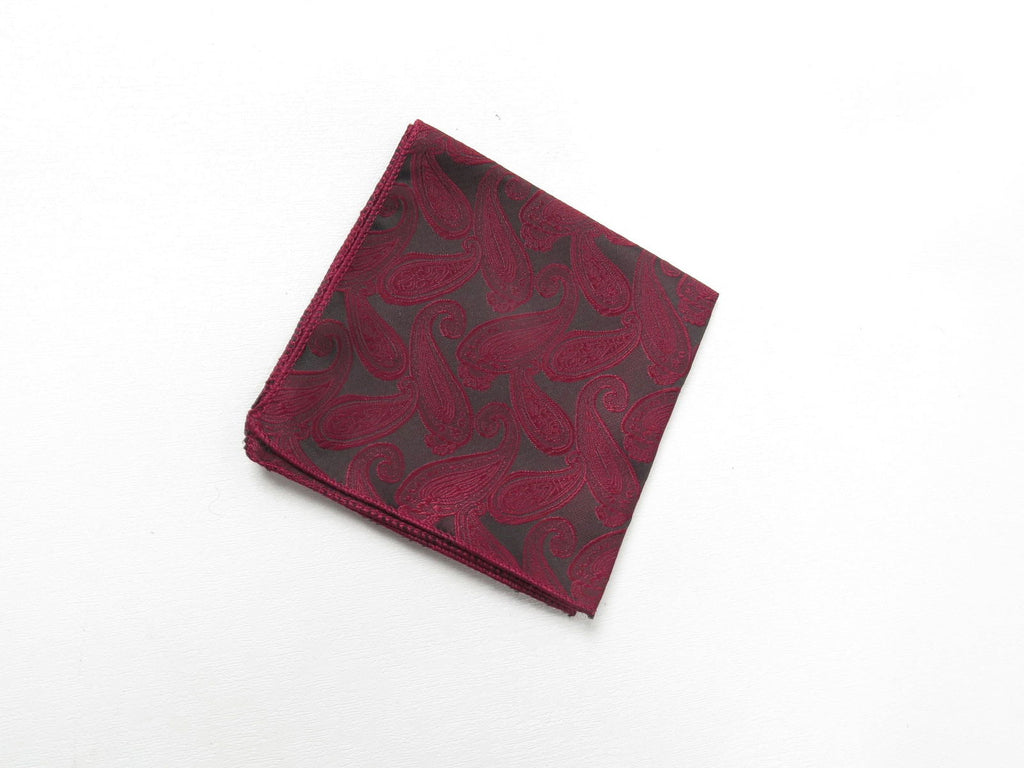Men's Vintage Style Wine Pocket Square New - The Harlequin