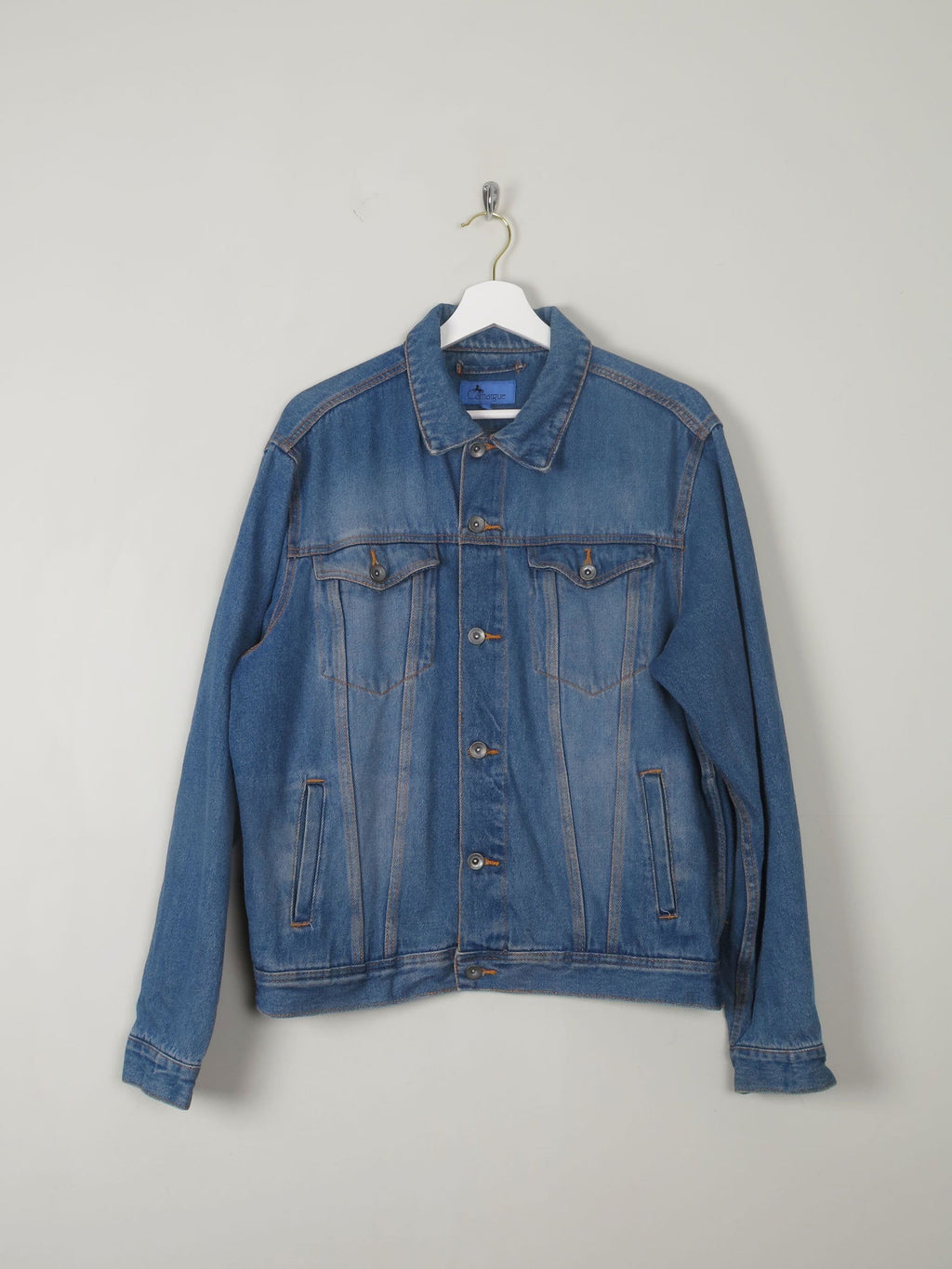 Men's Vintage Trucker Style Denim Jacket M - The Harlequin