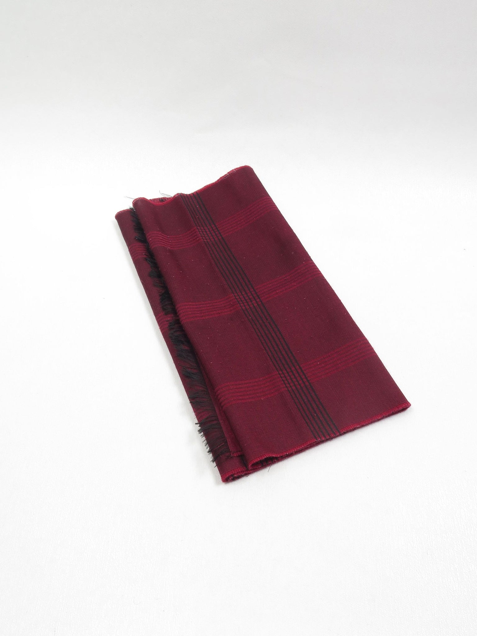 Men's Vintage Wine & Black Scarf - The Harlequin