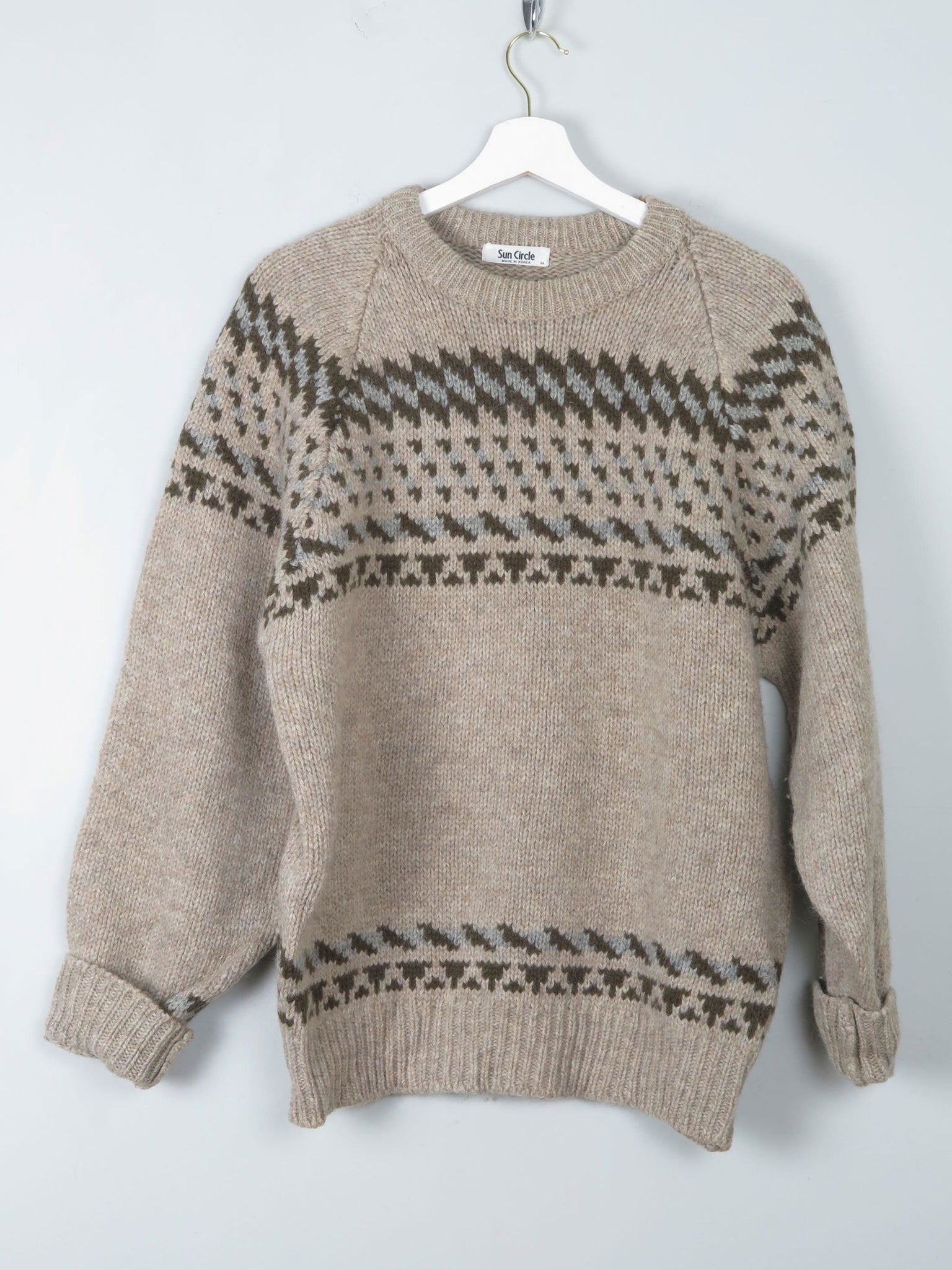 Men's Vintage Wool Jumper M - The Harlequin