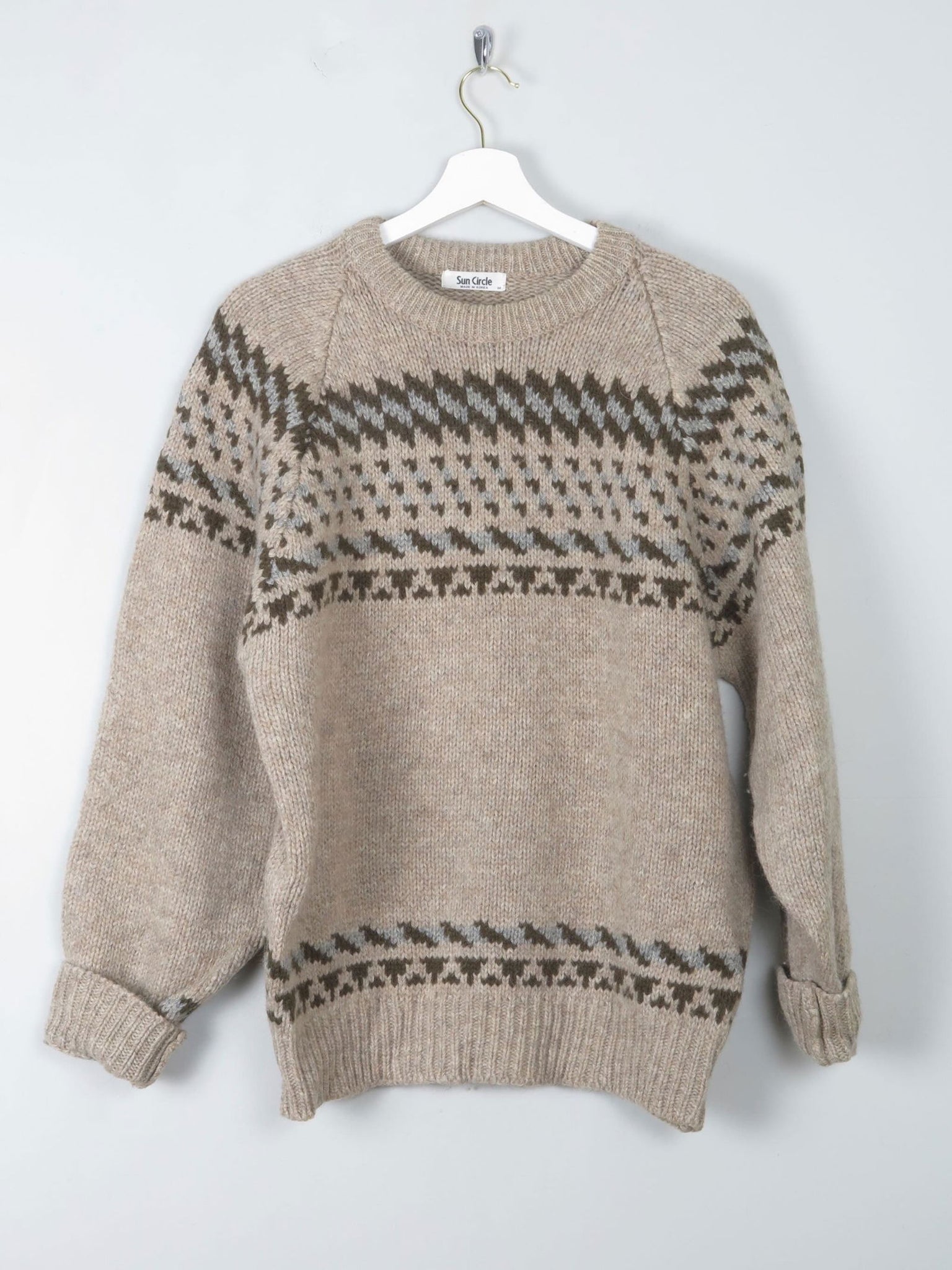 Men's Vintage Wool Jumper M - The Harlequin