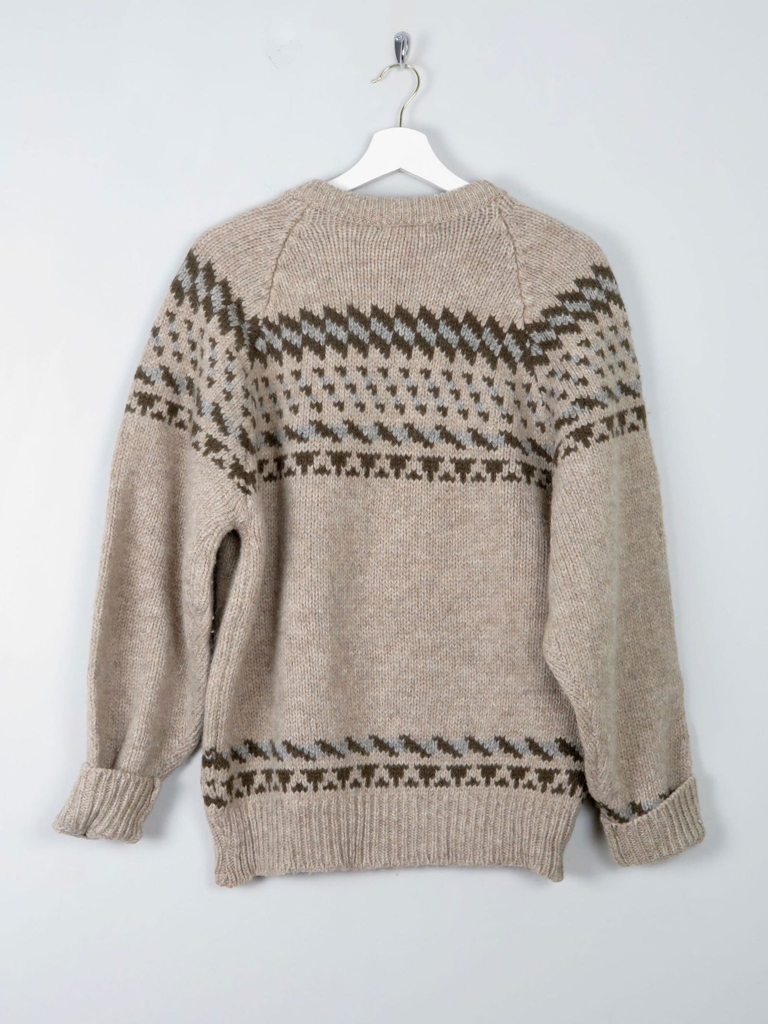 Men's Vintage Wool Jumper M - The Harlequin