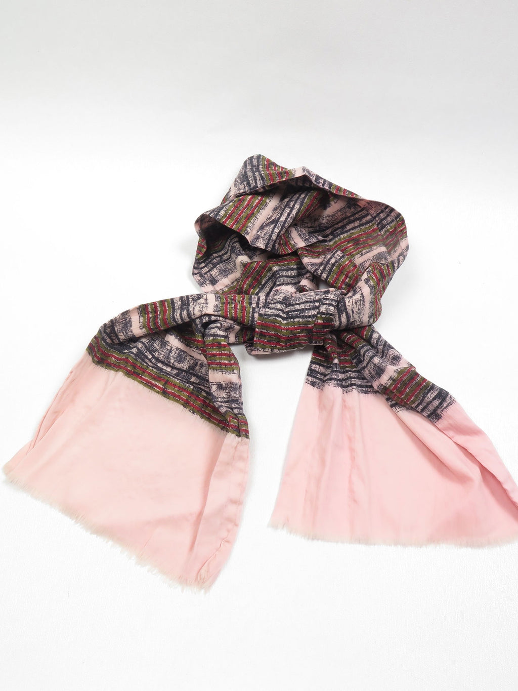 Men's Vintage Wool & Silk Scarf - The Harlequin