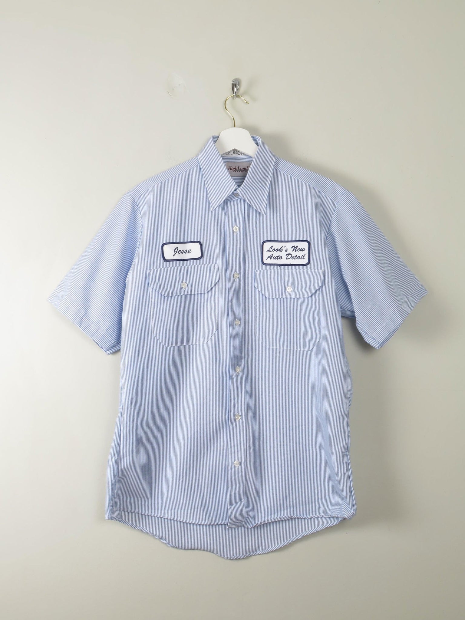Men's Vintage Work Shirt M - The Harlequin
