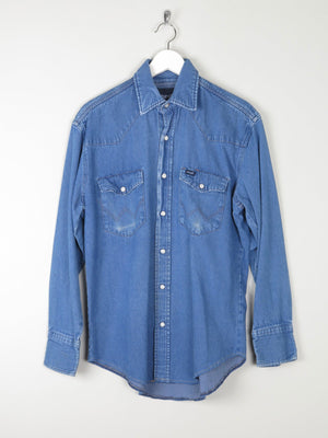 Men's Vintage Wrangler Denim Shirt M - The Harlequin