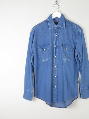 Men's Vintage Wrangler Denim Shirt M - The Harlequin