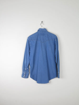 Men's Vintage Wrangler Denim Shirt M - The Harlequin