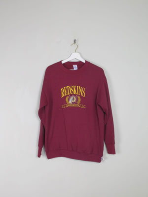 Men's Wine Vintage Embroidered  Logo Sweatshirt S/M - The Harlequin