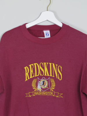 Men's Wine Vintage Embroidered  Logo Sweatshirt S/M - The Harlequin