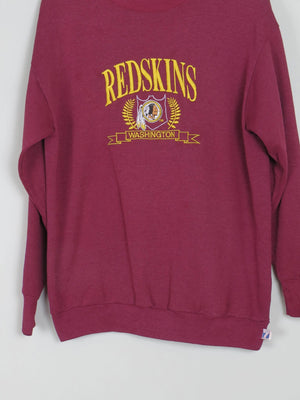 Men's Wine Vintage Embroidered  Logo Sweatshirt S/M - The Harlequin