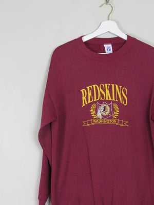 Men's Wine Vintage Embroidered  Logo Sweatshirt S/M - The Harlequin