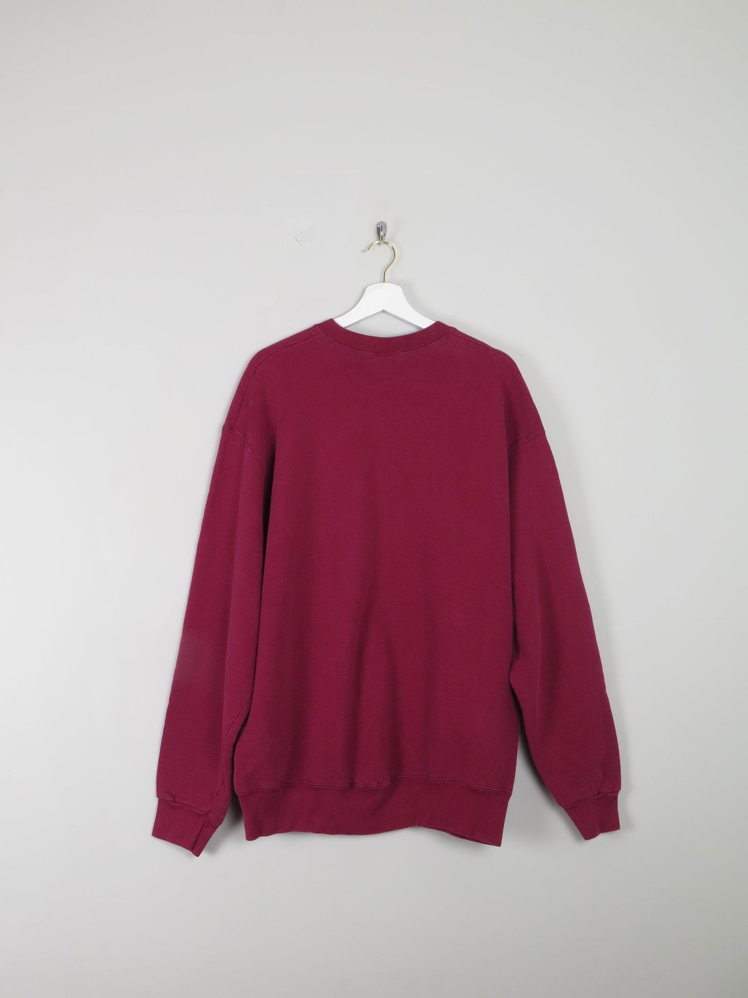 Men's Wine Vintage Sullivan College Sweatshirt L/XL - The Harlequin