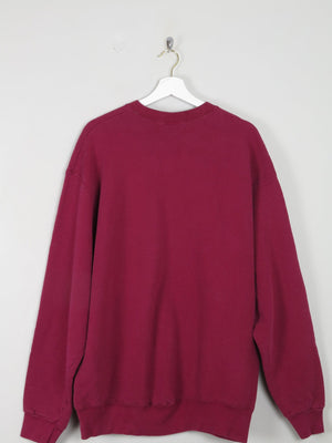 Men's Wine Vintage Sullivan College Sweatshirt L/XL - The Harlequin