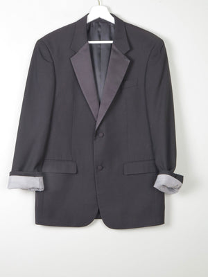 Mens Black Classic Vintage Dinner Jacket/Tuxedo Jacket 40"M - The Harlequin