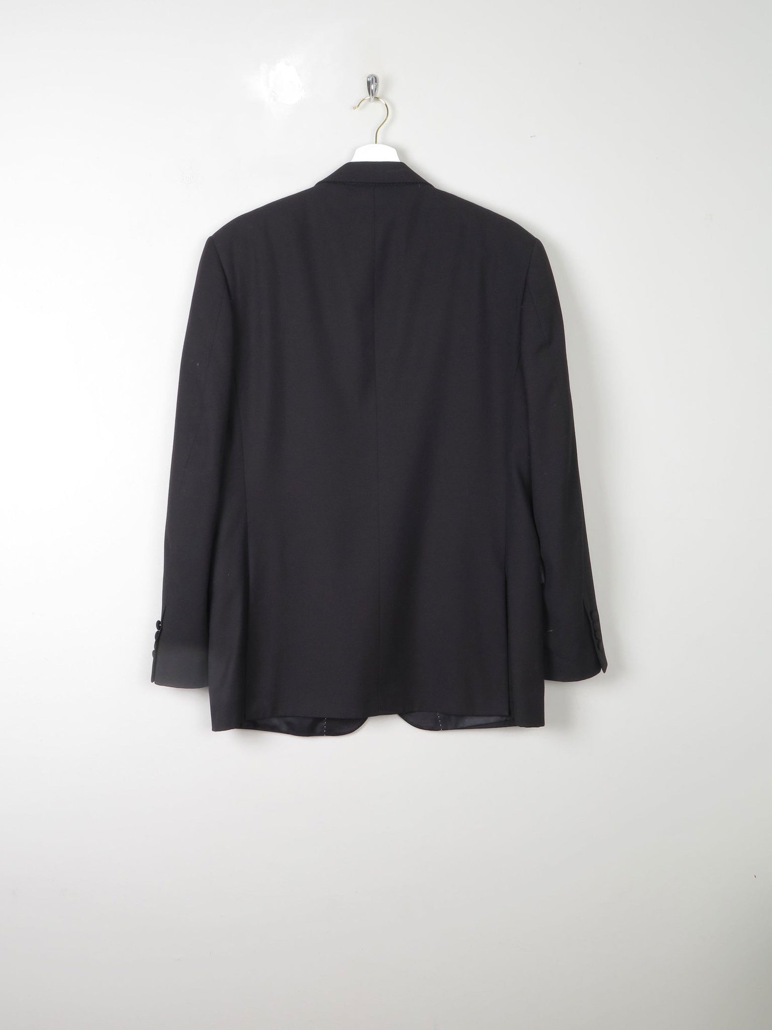 Mens Black Classic Vintage Dinner Jacket/Tuxedo Jacket 40"M - The Harlequin